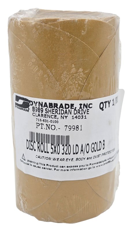 5" (127 mm) Dia. x 320 Grit A/O Non-Vacuum PSA DynaCut Disc