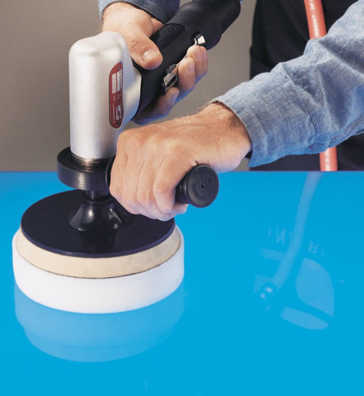 5"-8" (127 mm-203 mm) Dia. 7 Degree Offest Two-Hand Rotary Buffer