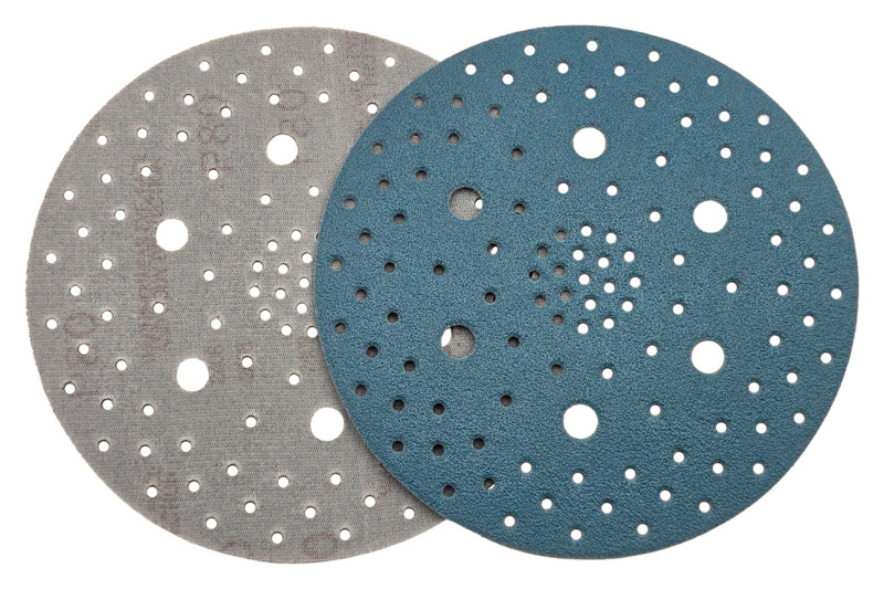 6" (152 mm) Dia. x 80 Grit A/O Hook Multi-Hole Vacuum Film-Backed DynaCut Disc