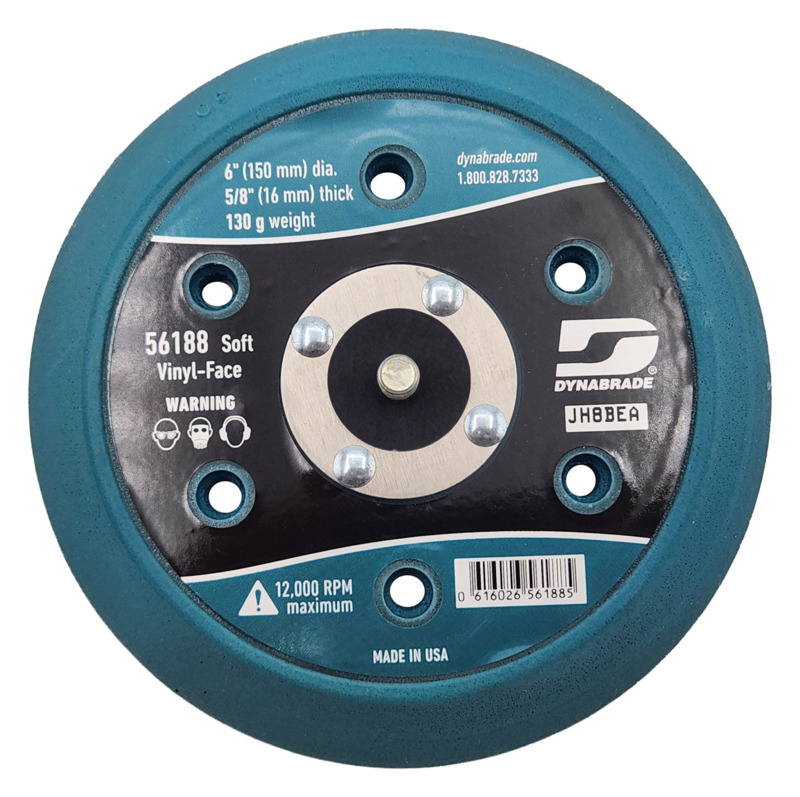 6" (152 mm) Dia. Vacuum Disc Pad, Vinyl-Face