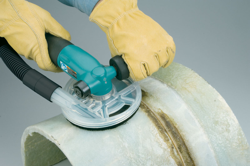 5" (127 mm) Dia. Right Angle Disc Sander, Central Vacuum