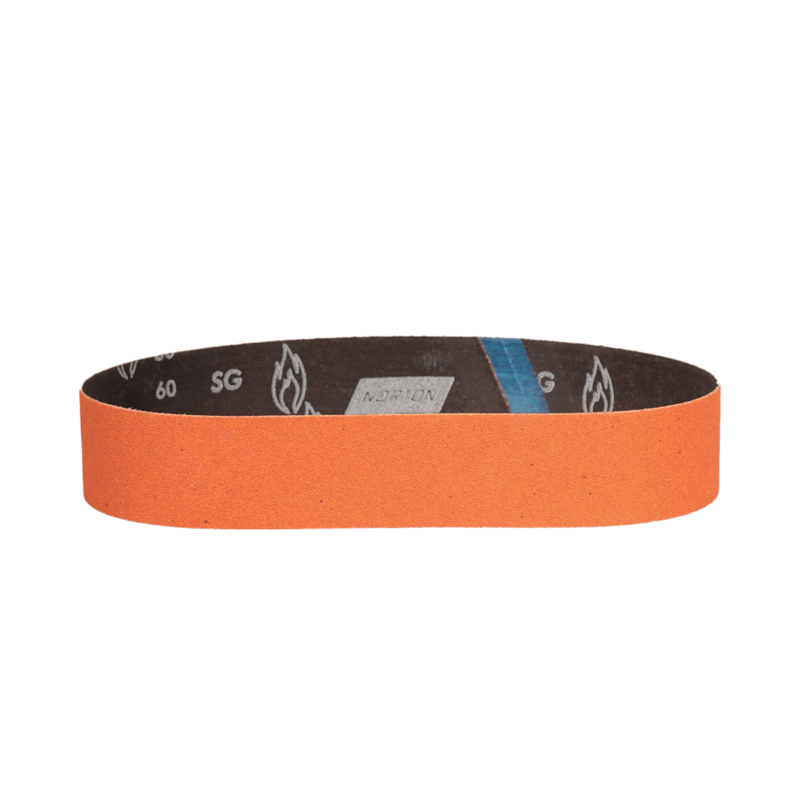 2" (51 mm) W x 30" (762 mm) L 60 Grit DynaCut Premium Ceramic Belt
