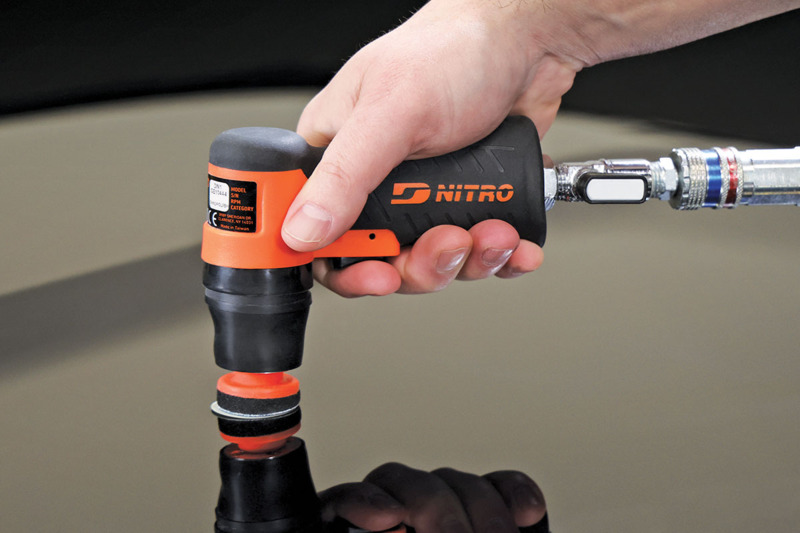 1-1/4" Dia. Pistol Grip Mini Orbital Sander,  8,500 RPM, 1/8" Orbit