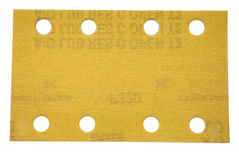 81 mm (L) x 133 mm (C) – Folha DynaCut com granulação 320, com superfície de fixação por gancho para aspiração, A/O
